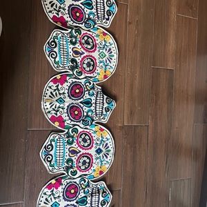 Sugar skull table runner